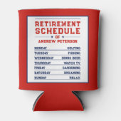 Spaß Red Blue White Man Rereifplan Plan Dosenkühler (Vorderseite)