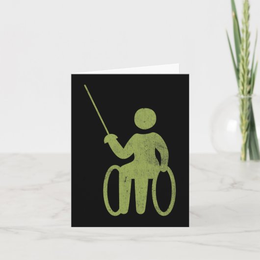 Spaß Redewendungen für Rollstuhlfahrer - Chancen f Karte (Vorderseite)