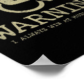 Spaß Redewendungen für Rollstuhlfahrer - Chancen f Poster (Ecke)