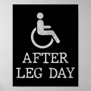 Spaß Redewendungen für Rollstuhlfahrer - Chancen f Poster