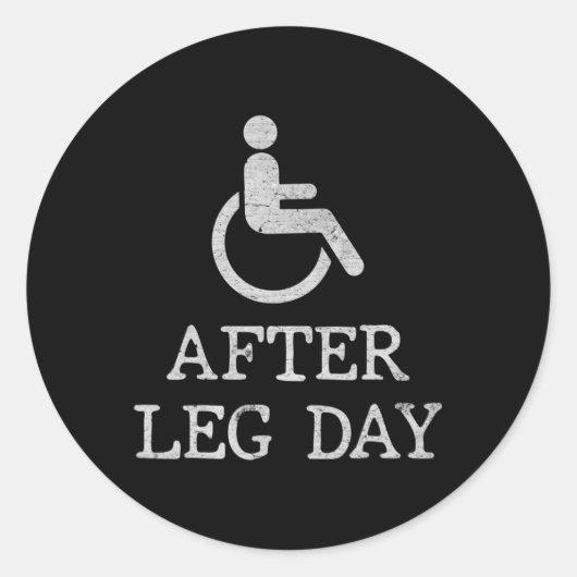 Spaß Redewendungen für Rollstuhlfahrer - Chancen f Runder Aufkleber (Vorderseite)