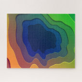 Spaß Regenbogen abstrakte Kunst Puzzle, schwierig Puzzle (Horizontal)