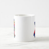 Spaß-Regenbogen Yorkie Kaffeetasse (Mittel)