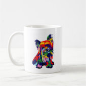 Spaß-Regenbogen Yorkie Kaffeetasse (Links)