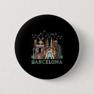 Spaß Reisen Spanien Rcelona Urlaub Geschenk Design Button