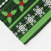 Spaß-Ren-Weihnachtsstrickjacke Fleecedecke (Ecke)