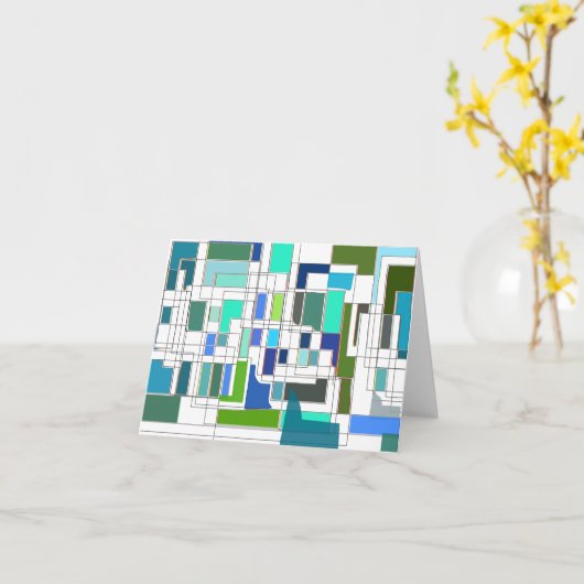 Spaß-Retro Anmerkungs-Karte Karte (Gelbe Blume)