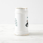 Spaß Retro Bierglas (Mittel)