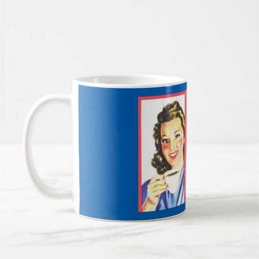 Spaß-Retro Kaffee-Tasse Kaffeetasse (Links)
