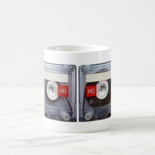 Spaß-Retro Kassette Kaffeetasse (Mittel)