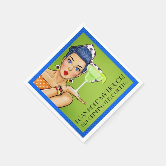 Spaß Retro Liquor (Party) Cocktail Napkins Serviette (Ecke)