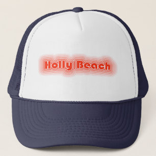 Spaß-Retro Stechpalmen-Strand-Louisiana-Hut Truckerkappe
