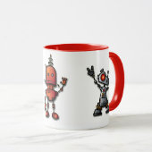 Spaß-Roboter-Tasse Tasse (VorderseiteRechts)