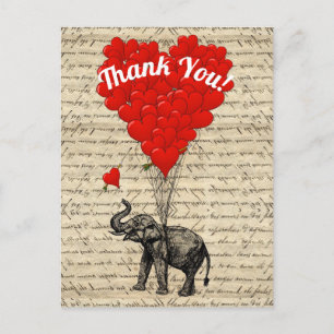Spaß romantisch Danke Postkarte
