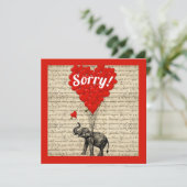 Spaß romantisch Sorry Karte (Stehend Vorderseite)