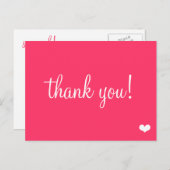 Spaß-Rosa danken Ihnen Postkarte (Vorne/Hinten)