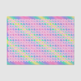 Spaß rosa Herzen auf Regenbogen Seidenpapier