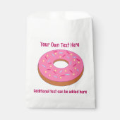 Spaß Rosa Mattierter Ring Donut - 2 benutzerdefini Geschenktütchen (Vorderseite)
