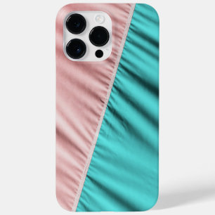 Spaß! Rosa und grüne Stoffe Case-Mate iPhone 14 Pro Max Hülle