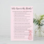 Spaß Rosa und Rot, die das Bridal-Spiel kennen (Stehend Vorderseite)