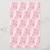 Spaß Rosa und Rot, die das Bridal-Spiel kennen (Rückseite)