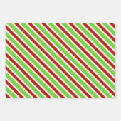 Spaß Rot, Weiß, Grün gefärbt Weihnachten Inspirier Geschenkpapier Set (Vorderseite 2)