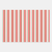 Spaß rot, weiß, grün gefärbt Weihnachten Inspirier Geschenkpapier Set (Vorderseite 2)