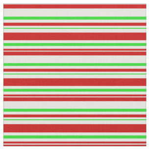 Spaß rot, weiß, grün gefärbt Weihnachten Inspirier Stoff