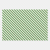 Spaß Rot, Weiß, Grün Weihnachtsklauseln Geschenkpapier Set (Vorderseite 2)