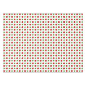 Spaß-rote und grüne WeihnachtsTupfen Tischdecke (Vorderseite (Horizontal))