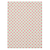 Spaß-rote und grüne WeihnachtsTupfen Tischdecke (Vorderseite)