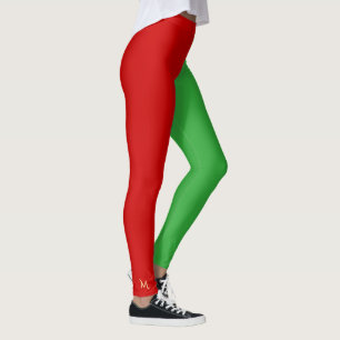 Spaß-roter grüner leggings