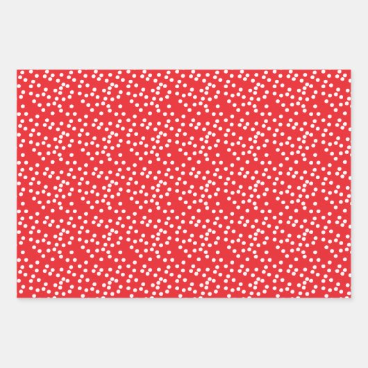 Spaß roter Muster Geschenkpapier Set (Vorderseite 3)