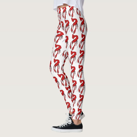 Spaß-roter Panzerkrebs-Entwurf Leggings (Links)