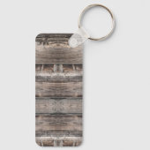 Spaß rustikale nautische ANCHOR MIT NAMEN | SCHLÜS Schlüsselanhänger (Rückseite)