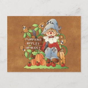 Spaß Saisonskarektur jeder Art Postkarte