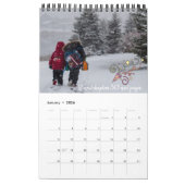 Spaß Saisonüberlagerung | Foto Personalisierter Ka Kalender (Jan 2026)