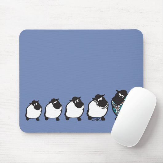 Spaß-schäbige Schafe Mousemat Mousepad (Mit Mouse)