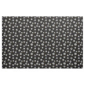 Spaß-Schädel-Druck-Gewebe, schwarz Stoff (Fat Quarter (45,7 x 55,9 cm))
