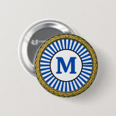 Spaß! Schaltfläche - Personalisiert - Initial hinz Button (Vorne & Hinten)