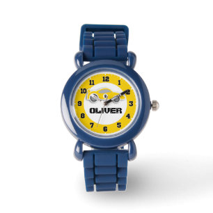 Spaß scherzt gelbe Autonamen- u. -altersarmbanduh Armbanduhr
