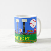 Spaß scherzt Sport-Baseball-Fan Coffe Kaffeetasse (VorderseiteRechts)