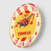 Spaß scherzt Traktorgräber-Wanduhr Große Wanduhr (Winkel)