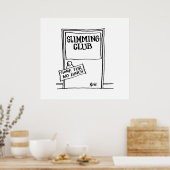 Spaß-Schildkröte-Plakat Poster (Küche)