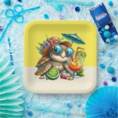 Spaß-Schildkröten-Versammlung Pappteller (Party)