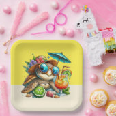 Spaß-Schildkröten-Versammlung Pappteller (Party)