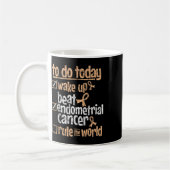 Spaß schlägt Gebärmutterkrebs, beherrsche die Welt Kaffeetasse (Links)