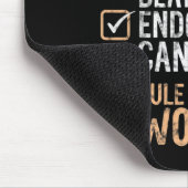Spaß schlägt Gebärmutterkrebs, beherrsche die Welt Mousepad (Ecke)