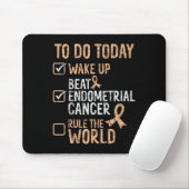 Spaß schlägt Gebärmutterkrebs, beherrsche die Welt Mousepad (Mit Mouse)