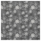 Spaß-Schneeflocke-Druck-Gewebe, grau Stoff (Muster)